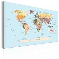 Obraz - Mapa sveta: cestuj so mnou