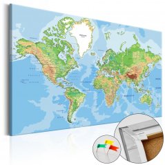 Obraz na korku - Geografia sveta