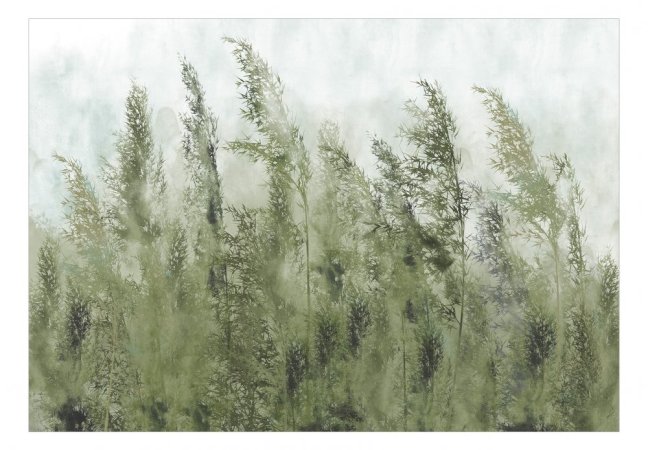 Samolepiaca fototapeta  - Vysoké trávy (zelená)
