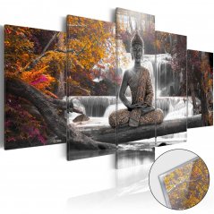 Obraz na akrylátovom skle - Jesenný Budha