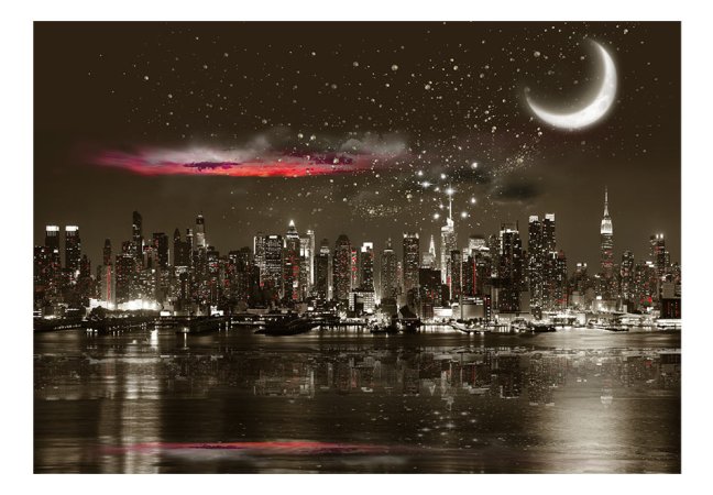 Fototapeta - Hviezdna noc nad NY