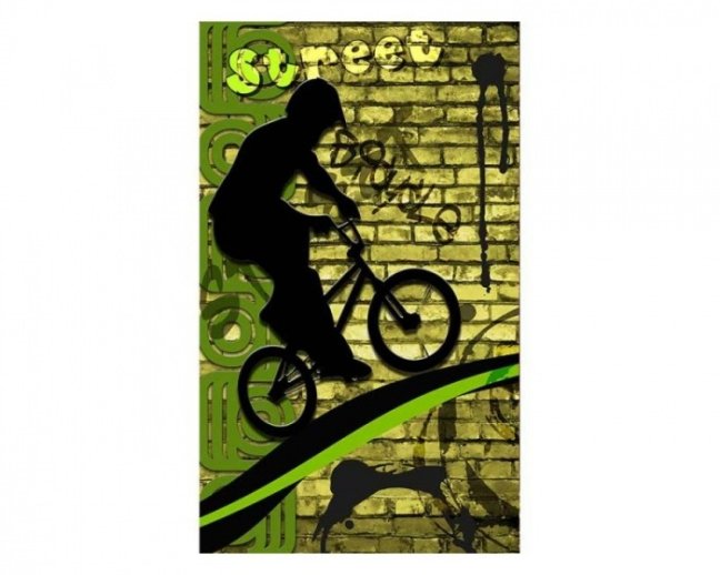 Fototapeta - Zelený bicykel