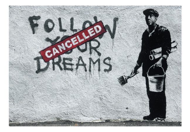 Fototapeta - Sny zrušené (Banksy)