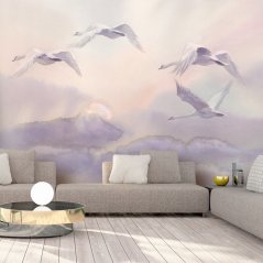 Fototapeta - Létající labutě