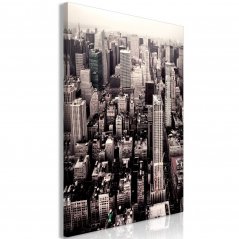 Obraz - Manhattan v sépiovej farbe