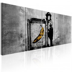Obraz - Banksy: Opice s rámem