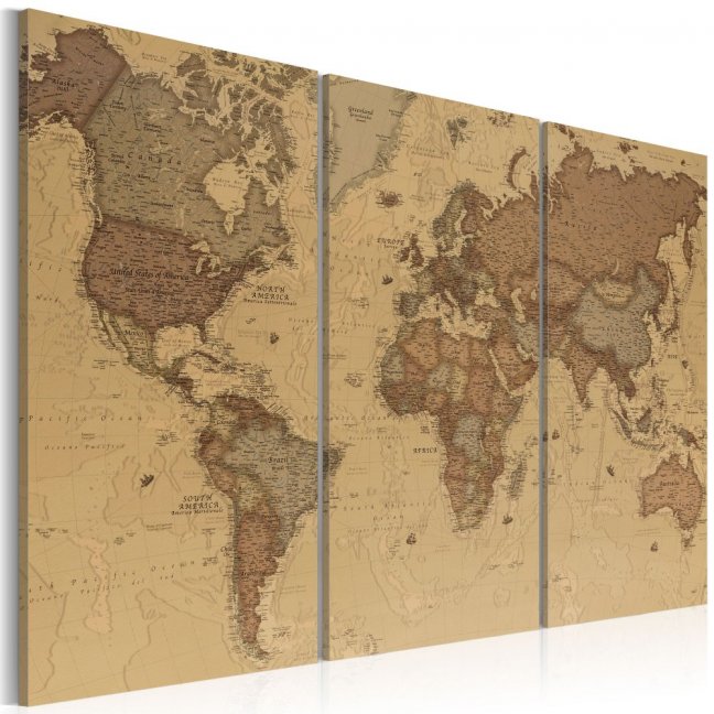 Obraz - Stylová mapa světa